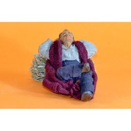Dormiente appoggiato su fascina