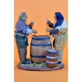Giocatori di carte con botte